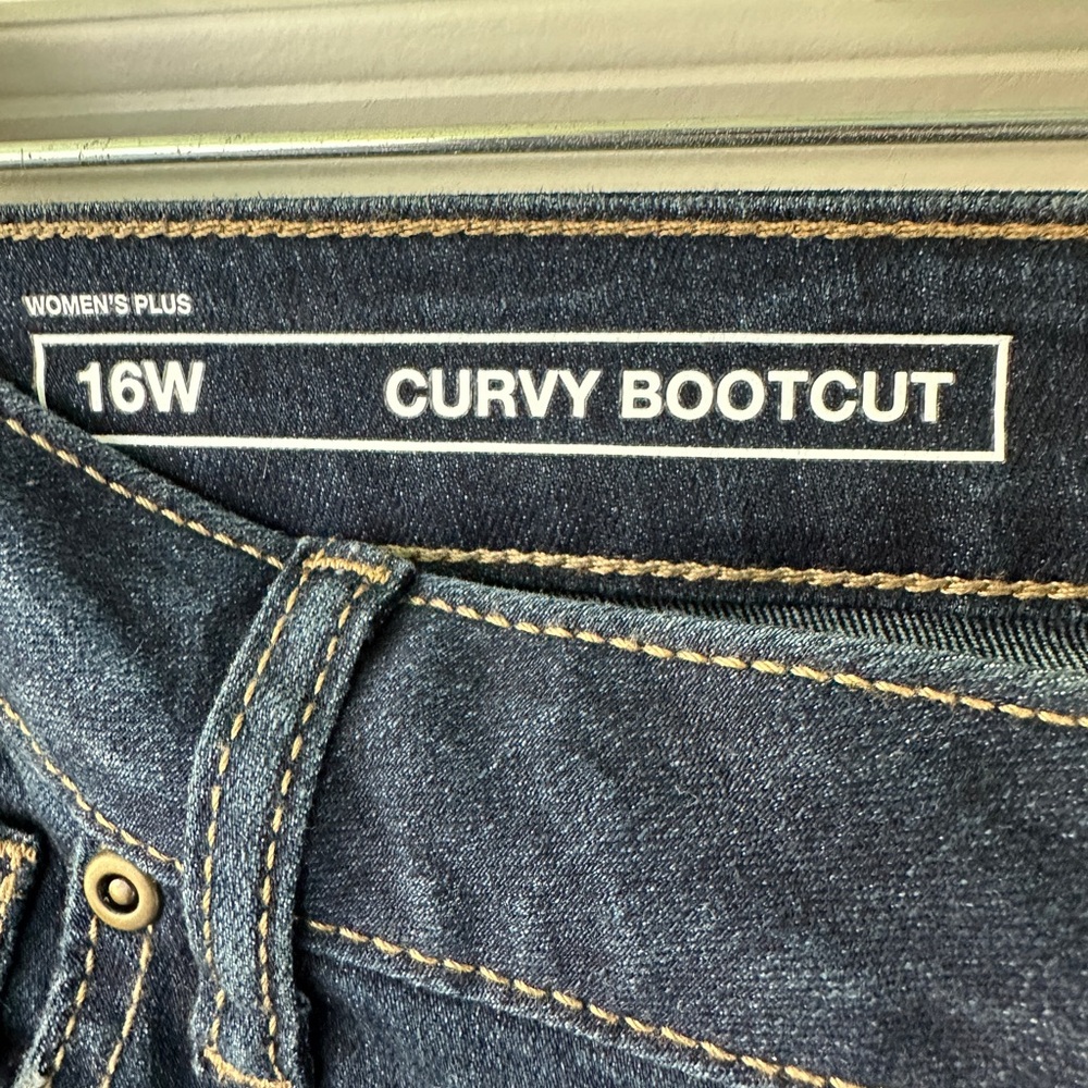 Sonoma‎ Womens Indigo Boot Cut Jeans Dark Wash Faded NWT Everyday - Picture 5 of 8